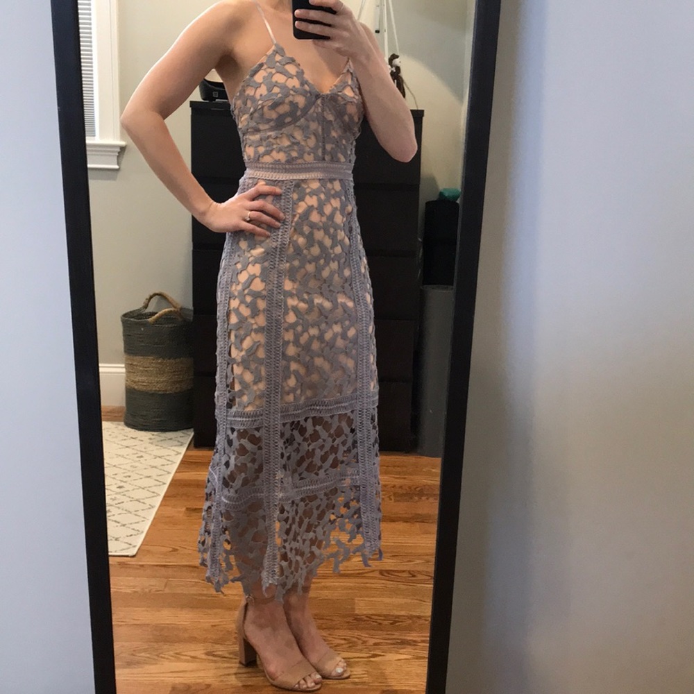 Elliatt Crochet Maxi Dress XXS